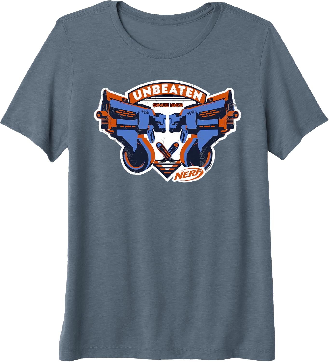 image:imageNerf Blasters Unbeaten Logo Premium Triblend TShirtSlate Grey