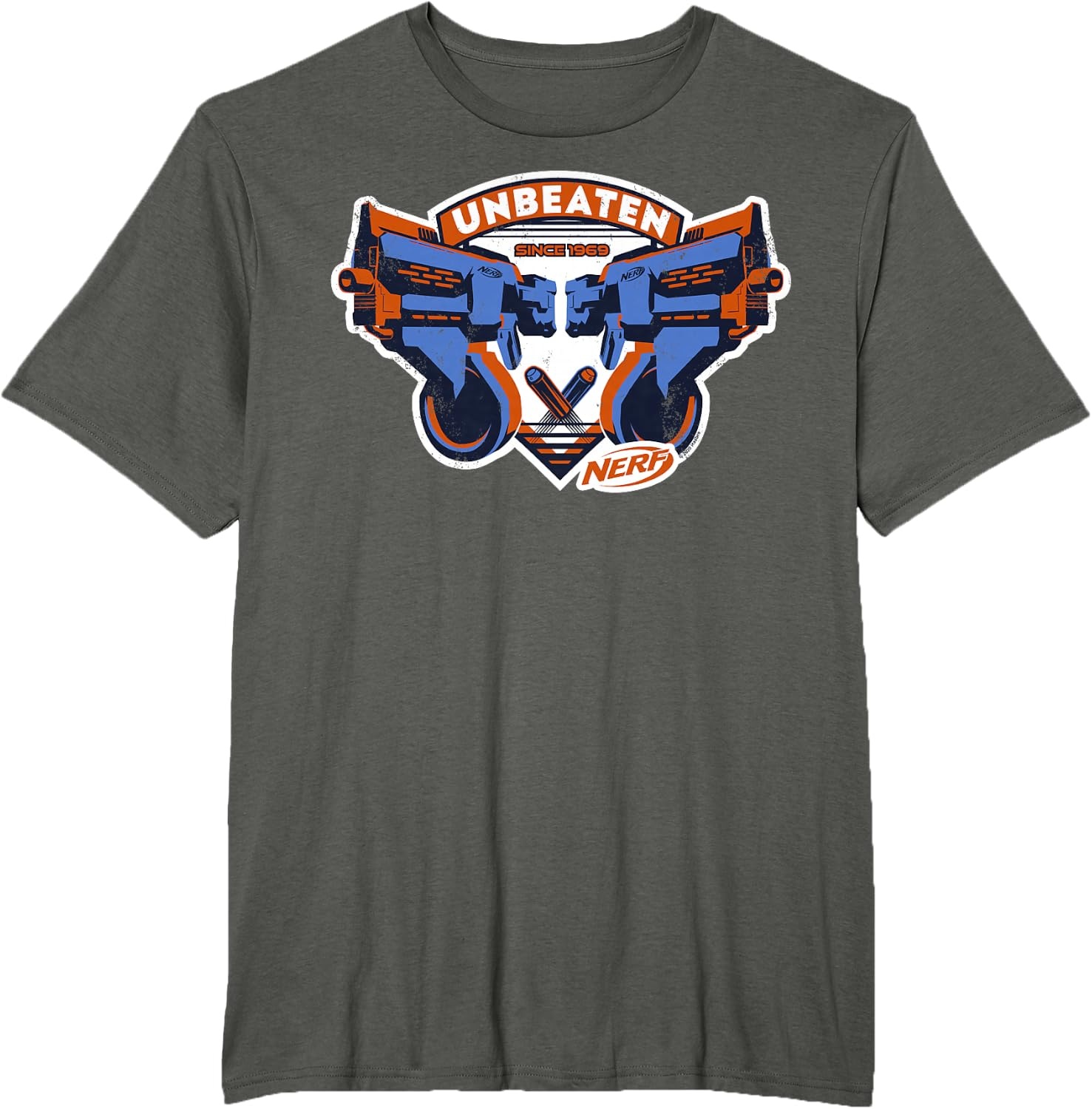 image:imageNerf Blasters Unbeaten Logo TShirtAsphalt Grey