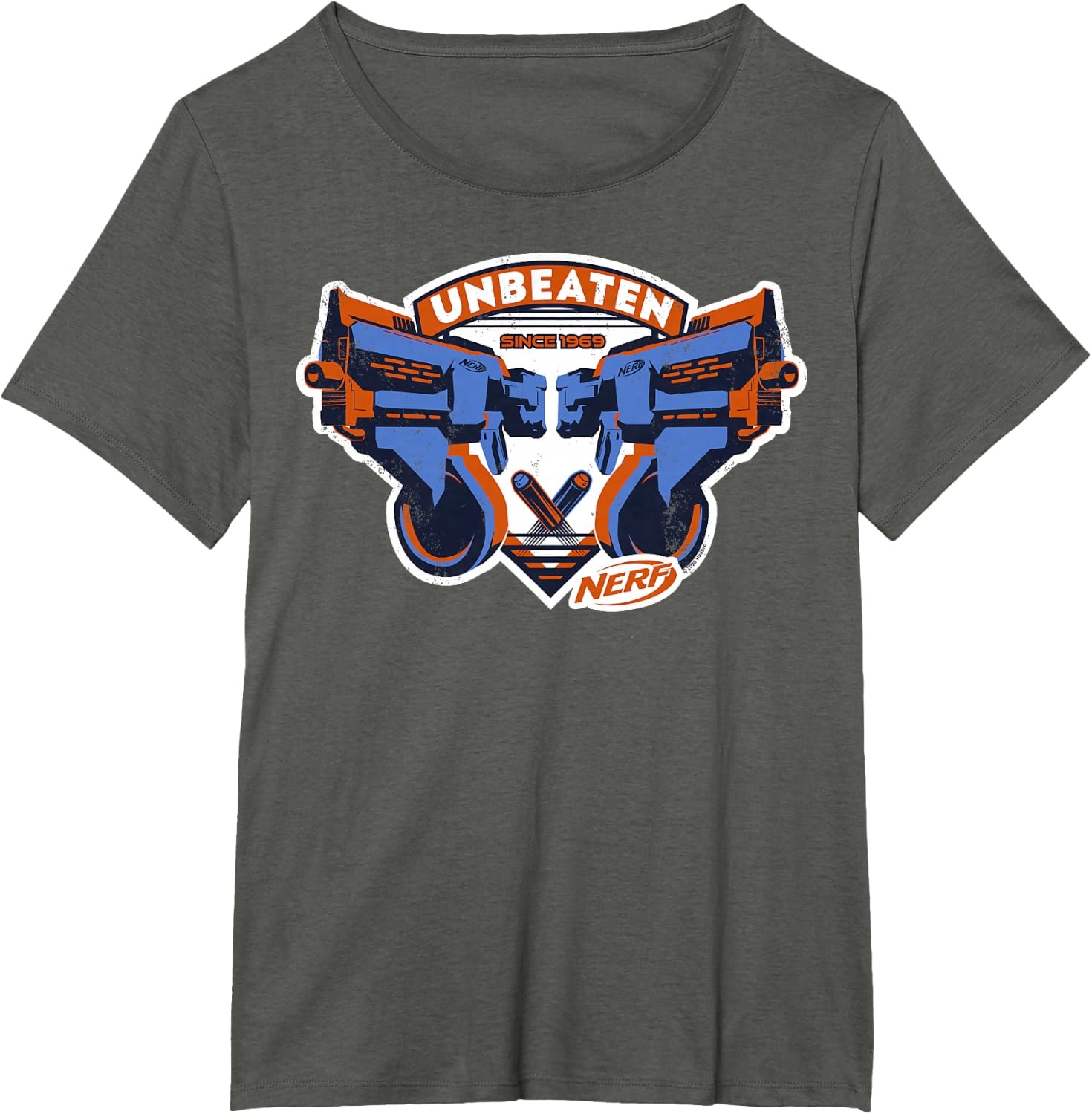 image:imageNerf Blasters Unbeaten Logo TShirtAsphalt Grey