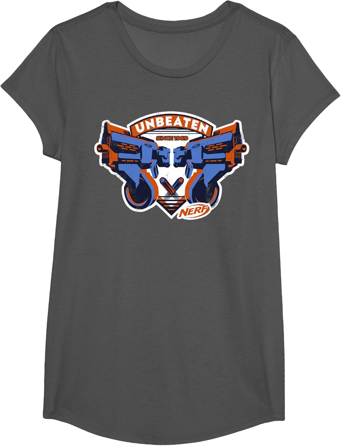 image:imageNerf Blasters Unbeaten Logo TShirtAsphalt Grey