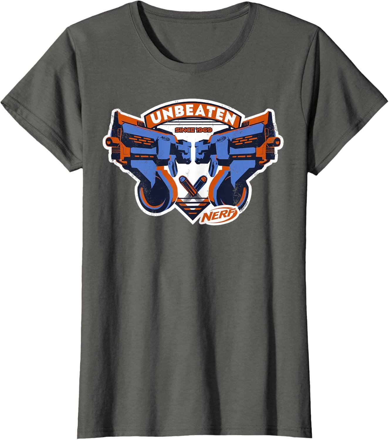 image:imageNerf Blasters Unbeaten Logo TShirtAsphalt Grey