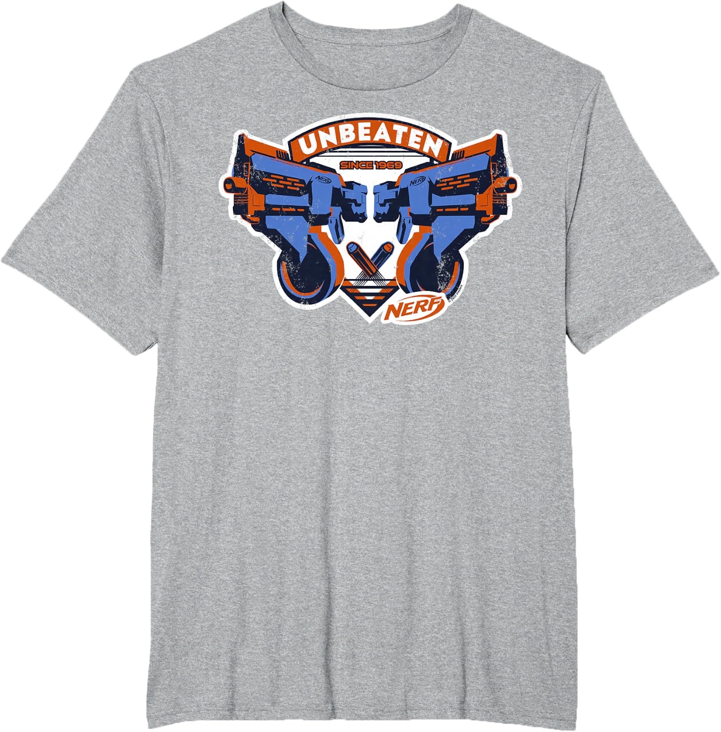 image:imageNerf Blasters Unbeaten Logo TShirtHeather Grey