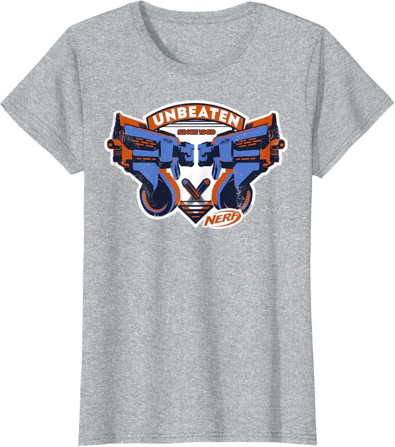 image:imageNerf Blasters Unbeaten Logo TShirtHeather Grey