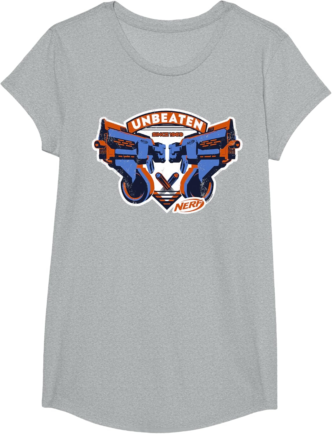 image:imageNerf Blasters Unbeaten Logo TShirtHeather Grey