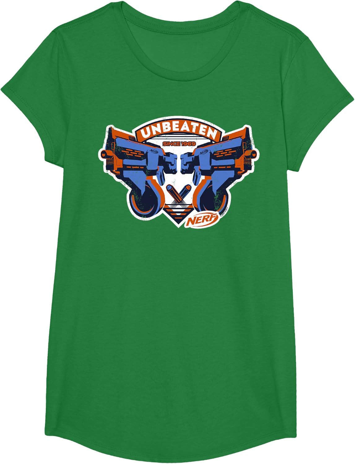 image:imageNerf Blasters Unbeaten Logo TShirtKelly Green