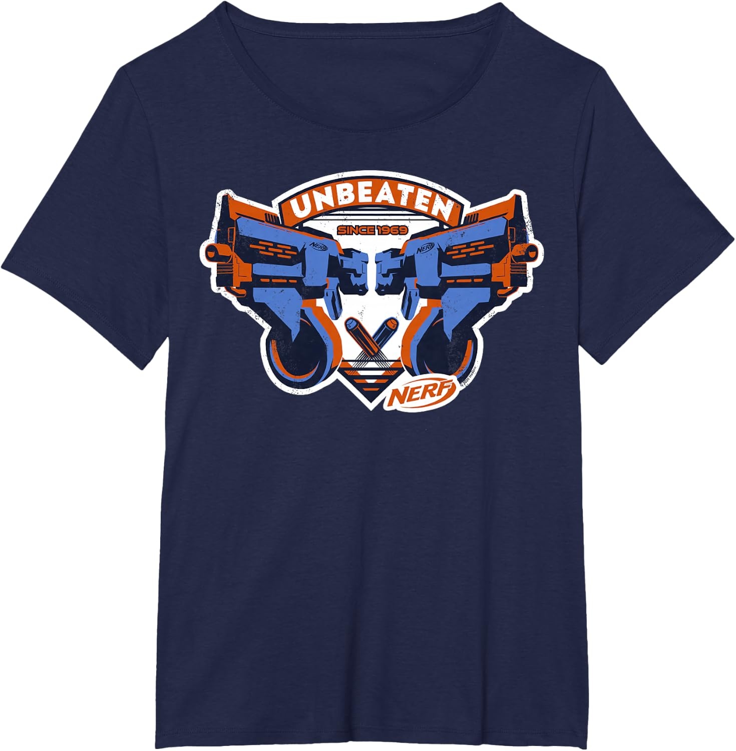 image:imageNerf Blasters Unbeaten Logo TShirtNavy Blue