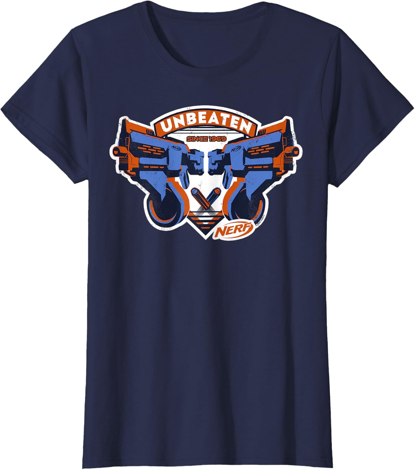 image:imageNerf Blasters Unbeaten Logo TShirtNavy Blue