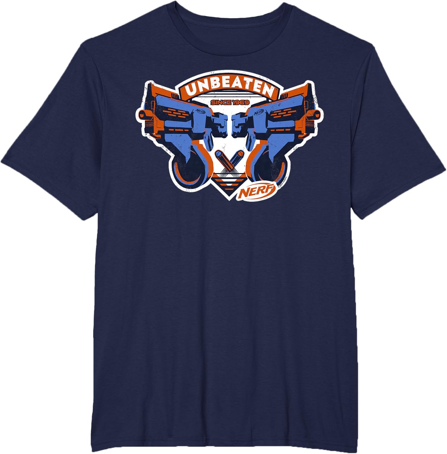 image:imageNerf Blasters Unbeaten Logo TShirtNavy Blue
