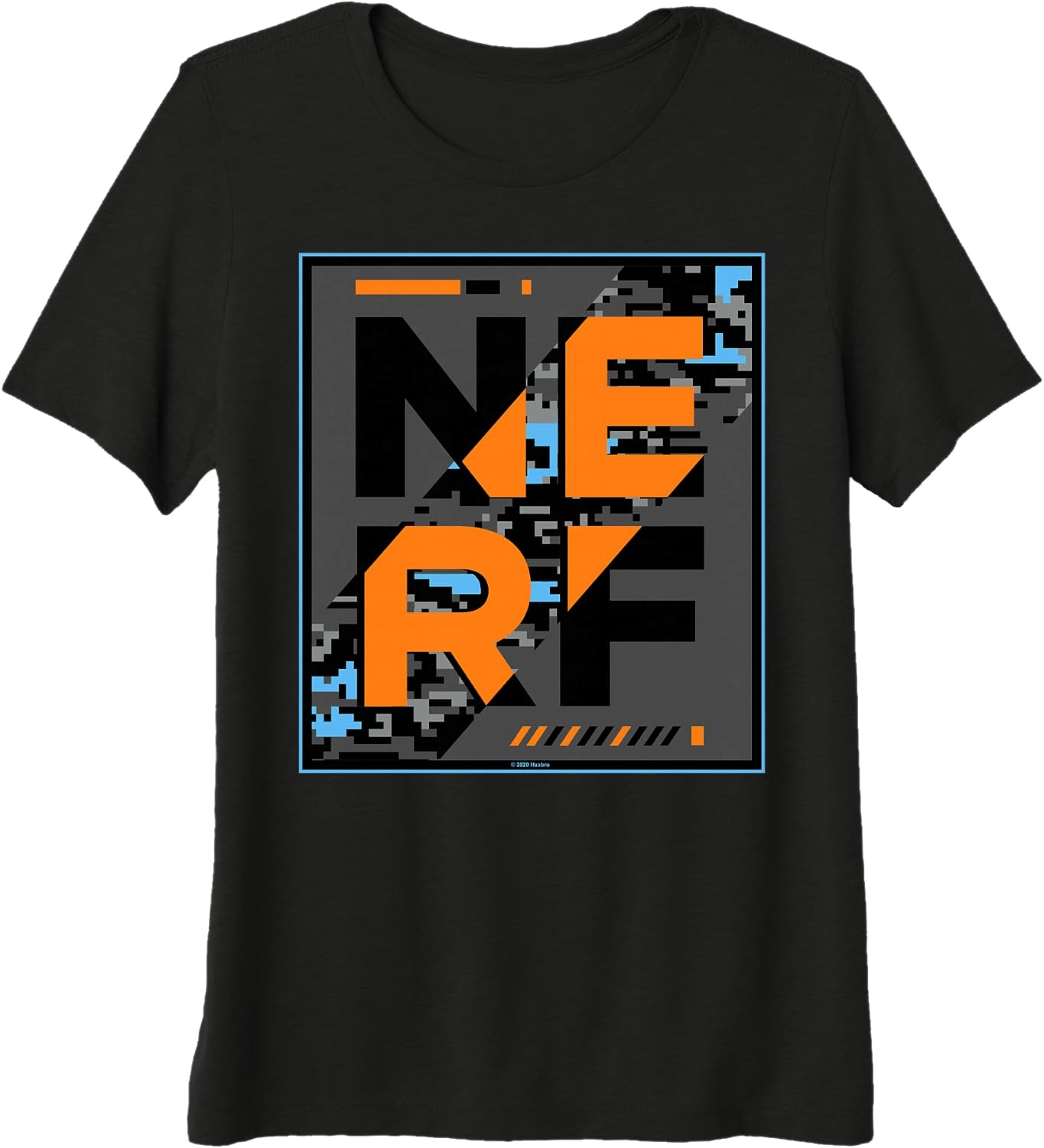 image:imageNerf Camouflage Glitch Poster Premium Triblend TShirtBlack