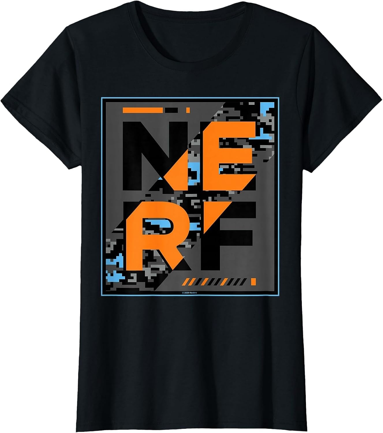 image:imageNerf Camouflage Glitch Poster TShirtBlack