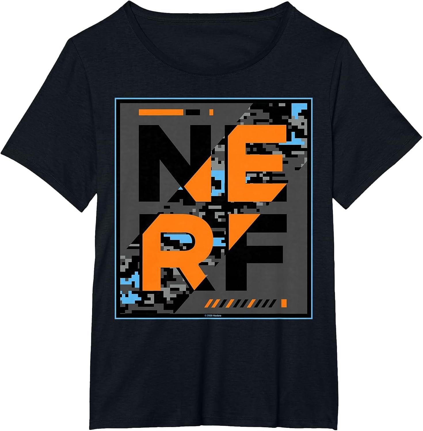 image:imageNerf Camouflage Glitch Poster TShirtBlack