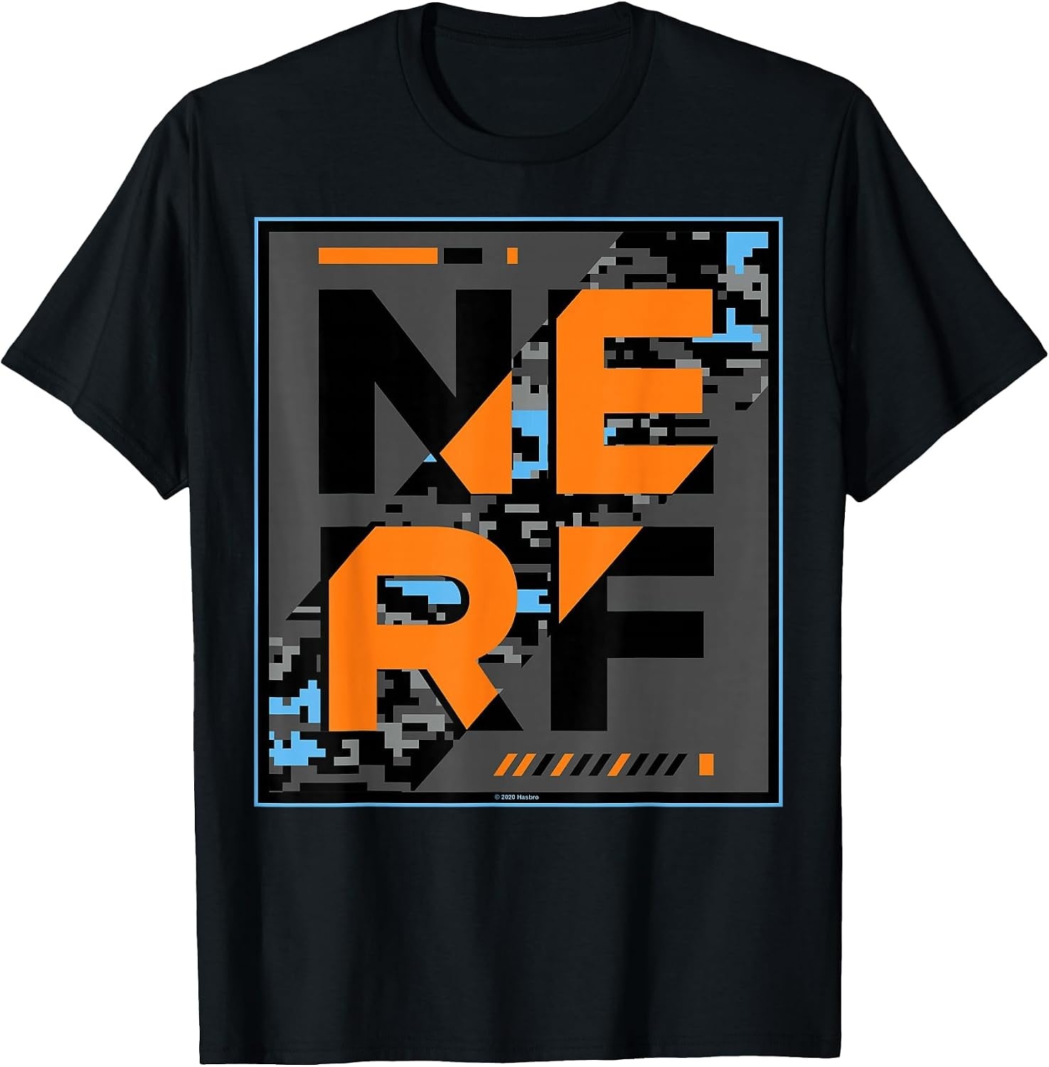 image:imageNerf Camouflage Glitch Poster TShirtBlack