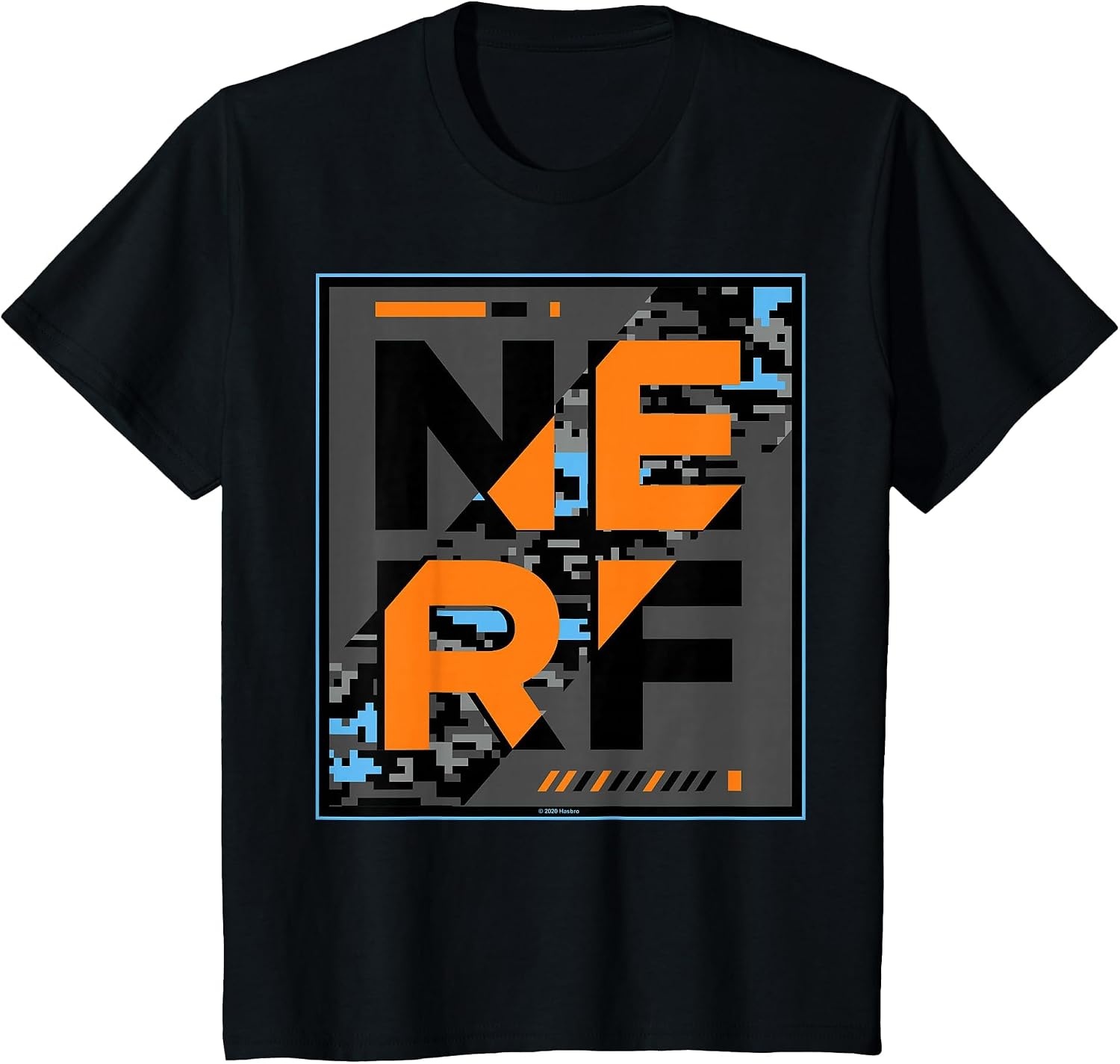 image:imageNerf Camouflage Glitch Poster TShirtBlack