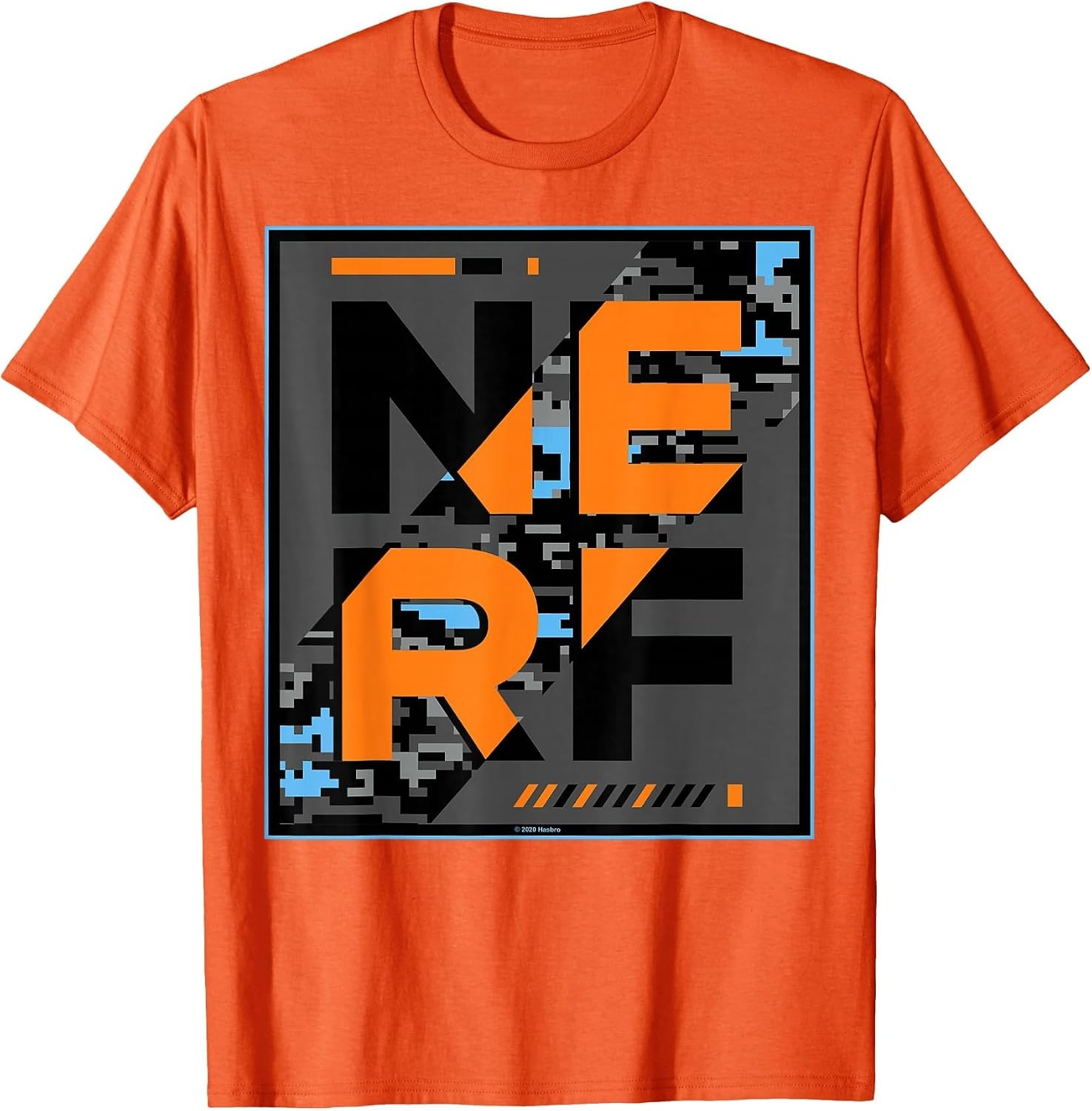 image:imageNerf Camouflage Glitch Poster TShirtOrange