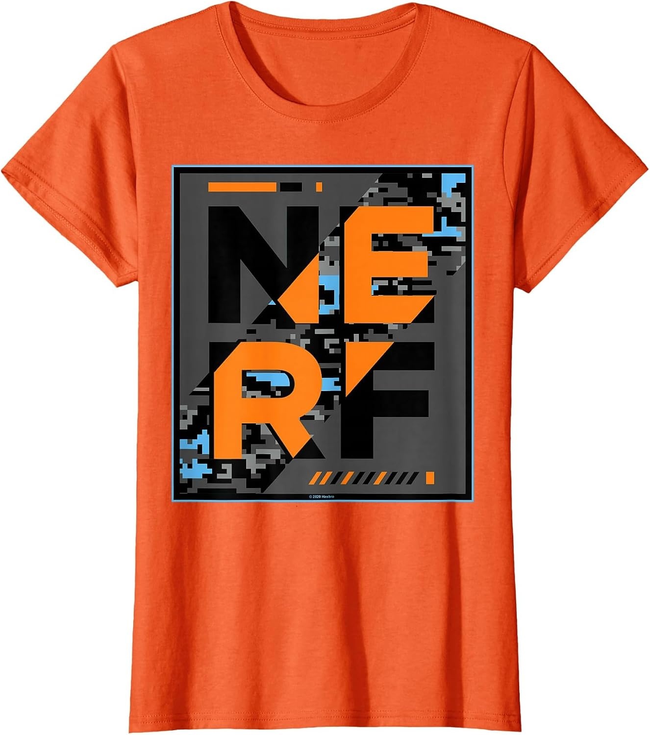 image:imageNerf Camouflage Glitch Poster TShirtOrange