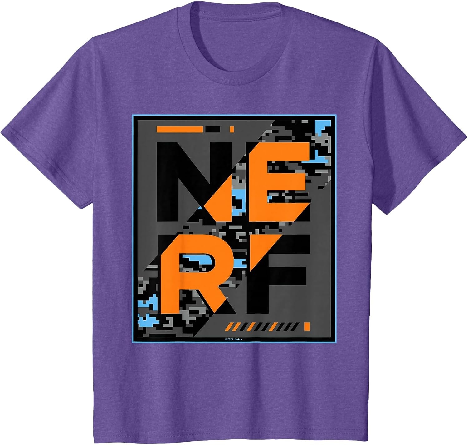 image:imageNerf Camouflage Glitch Poster TShirtPurple Heather