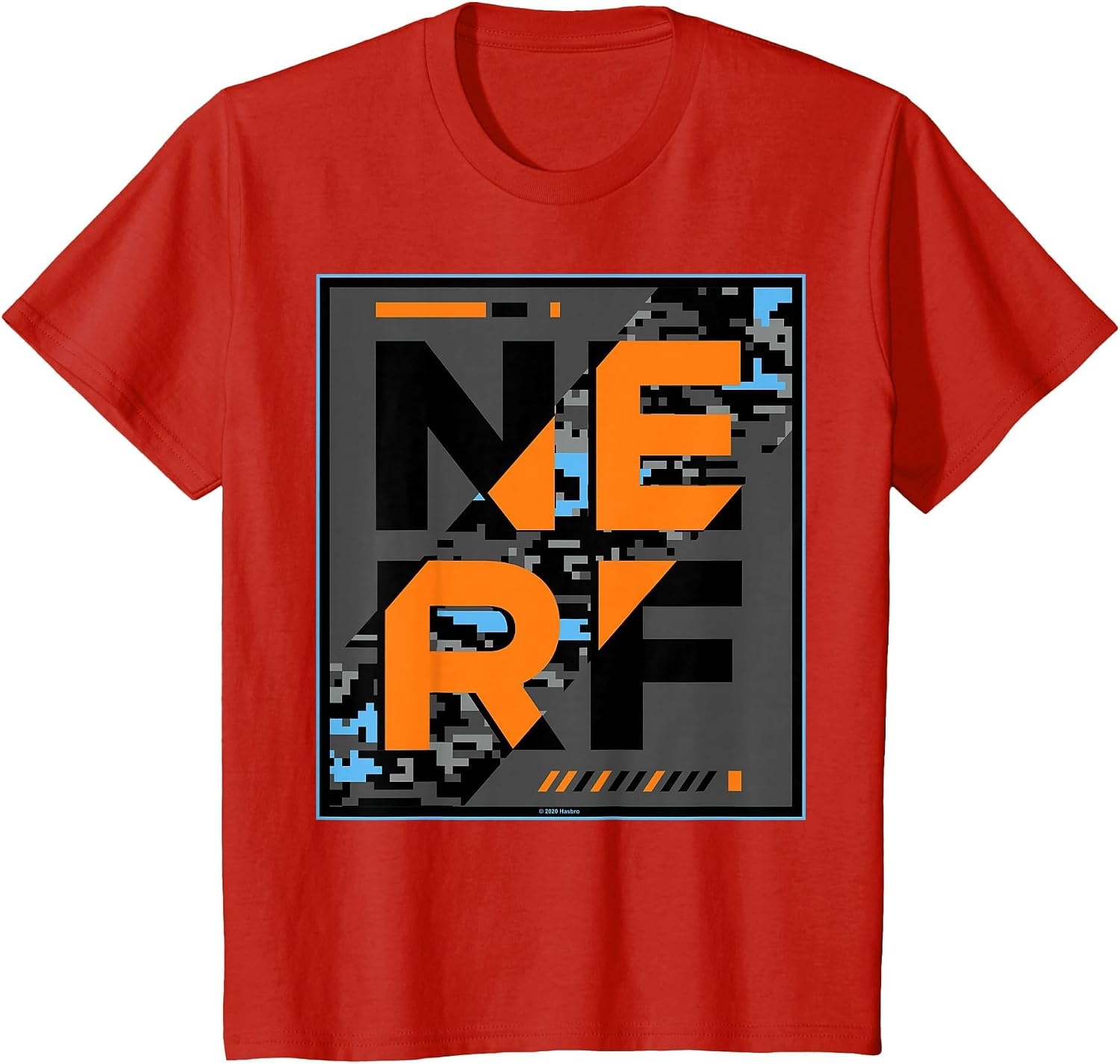 image:imageNerf Camouflage Glitch Poster TShirtRed