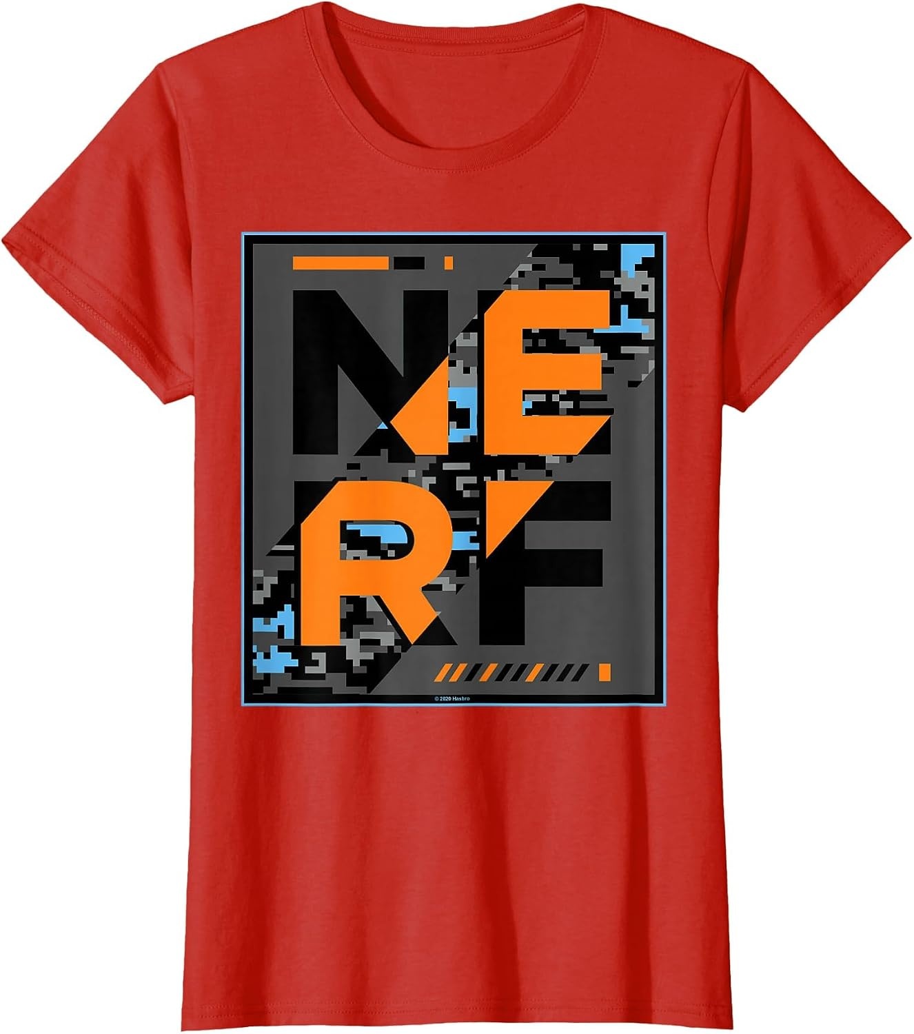 image:imageNerf Camouflage Glitch Poster TShirtRed