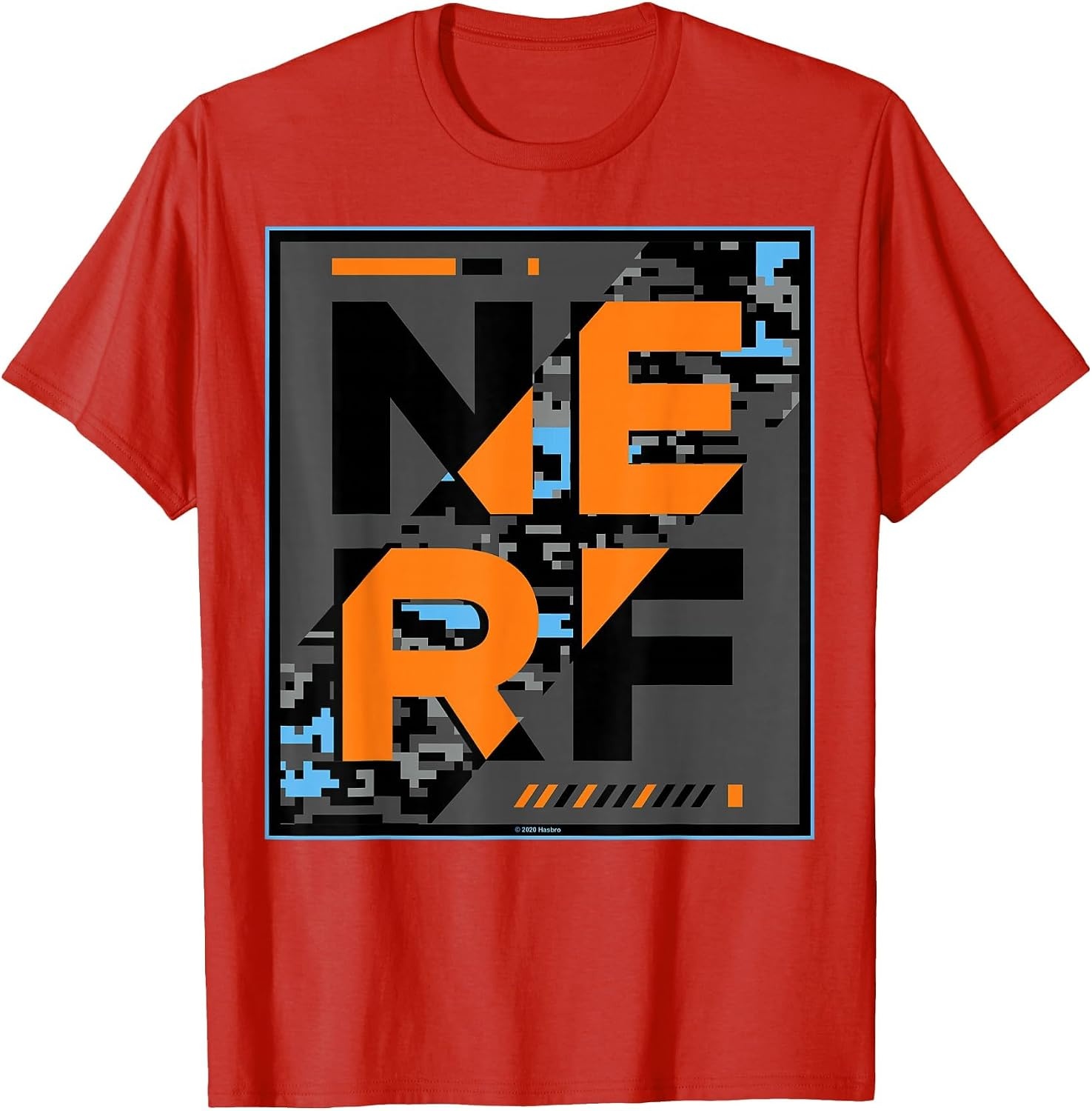 image:imageNerf Camouflage Glitch Poster TShirtRed