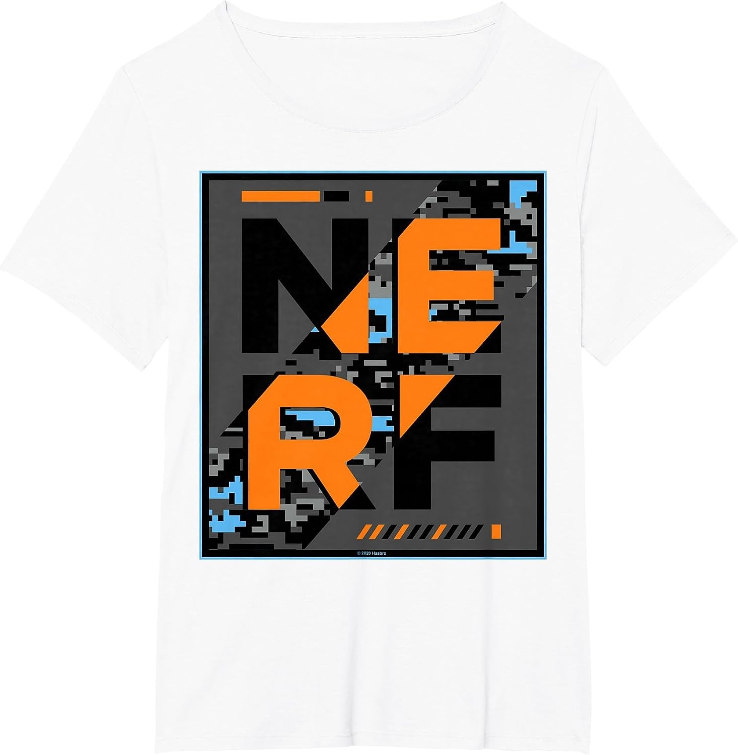 image:imageNerf Camouflage Glitch Poster TShirtWhite