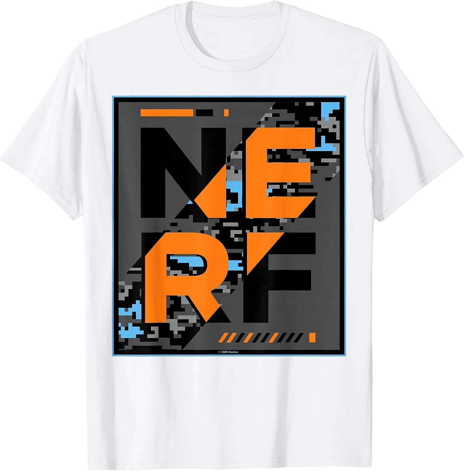 image:imageNerf Camouflage Glitch Poster TShirtWhite
