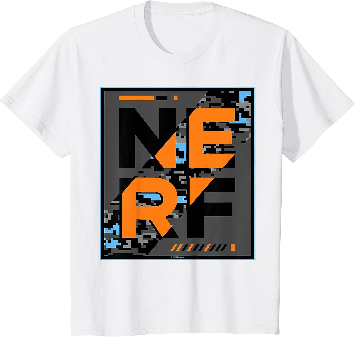 image:imageNerf Camouflage Glitch Poster TShirtWhite