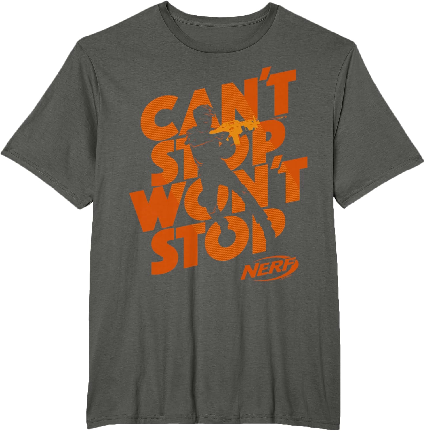 image:imageNerf Cant Stop Wont Stop Silhouette TShirtAsphalt Grey