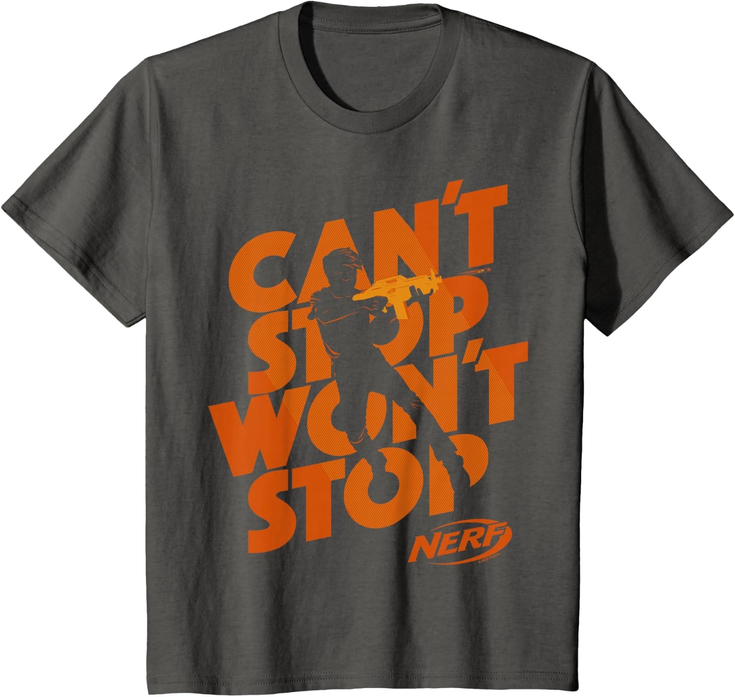 image:imageNerf Cant Stop Wont Stop Silhouette TShirtAsphalt Grey