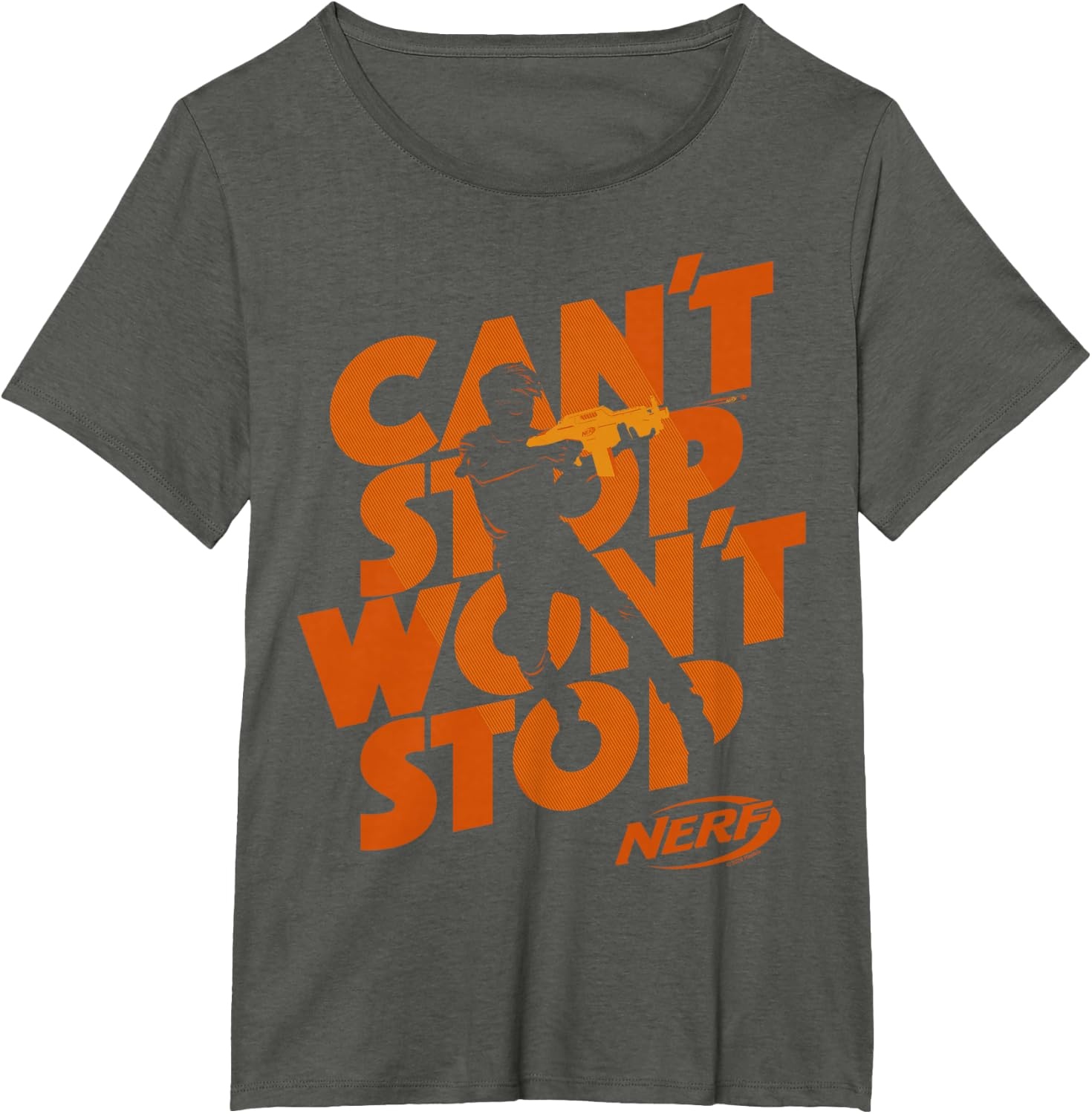 image:imageNerf Cant Stop Wont Stop Silhouette TShirtAsphalt Grey