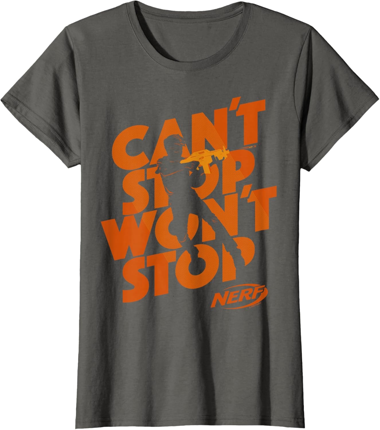 image:imageNerf Cant Stop Wont Stop Silhouette TShirtAsphalt Grey
