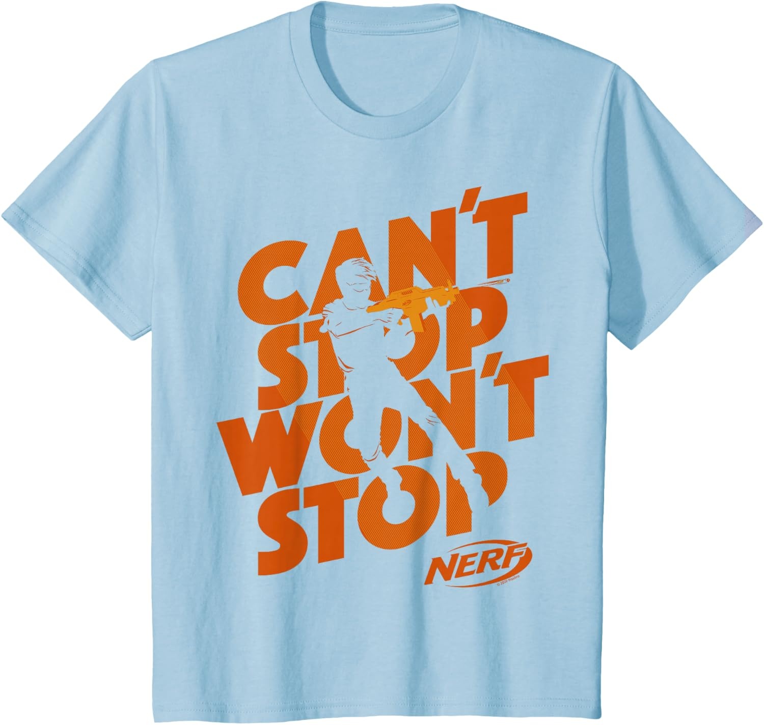 image:imageNerf Cant Stop Wont Stop Silhouette TShirtBaby Blue