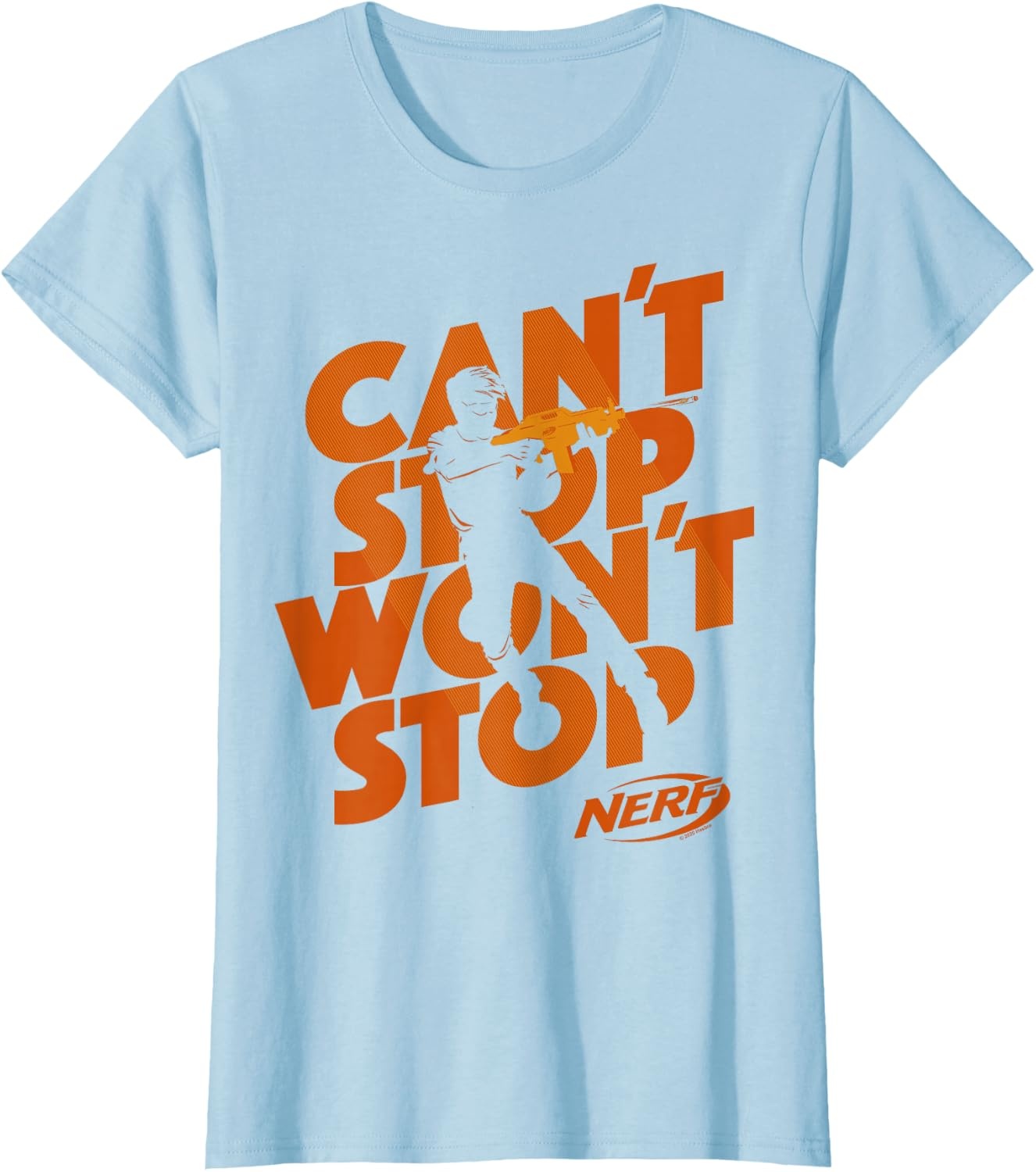 image:imageNerf Cant Stop Wont Stop Silhouette TShirtBaby Blue