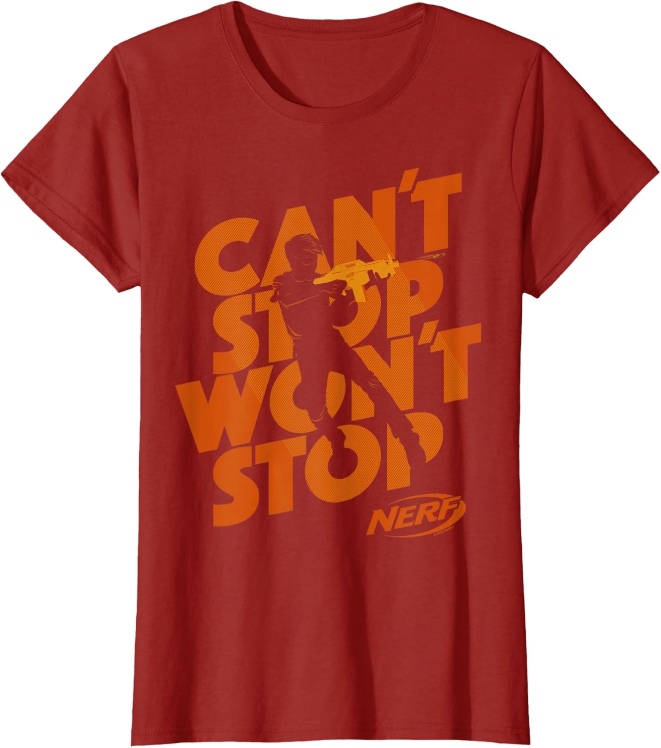 image:imageNerf Cant Stop Wont Stop Silhouette TShirtCranberry Red