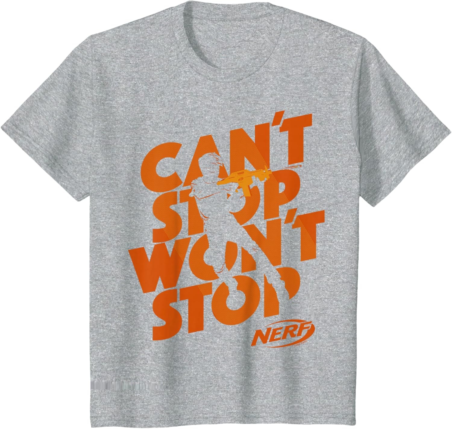image:imageNerf Cant Stop Wont Stop Silhouette TShirtHeather Grey