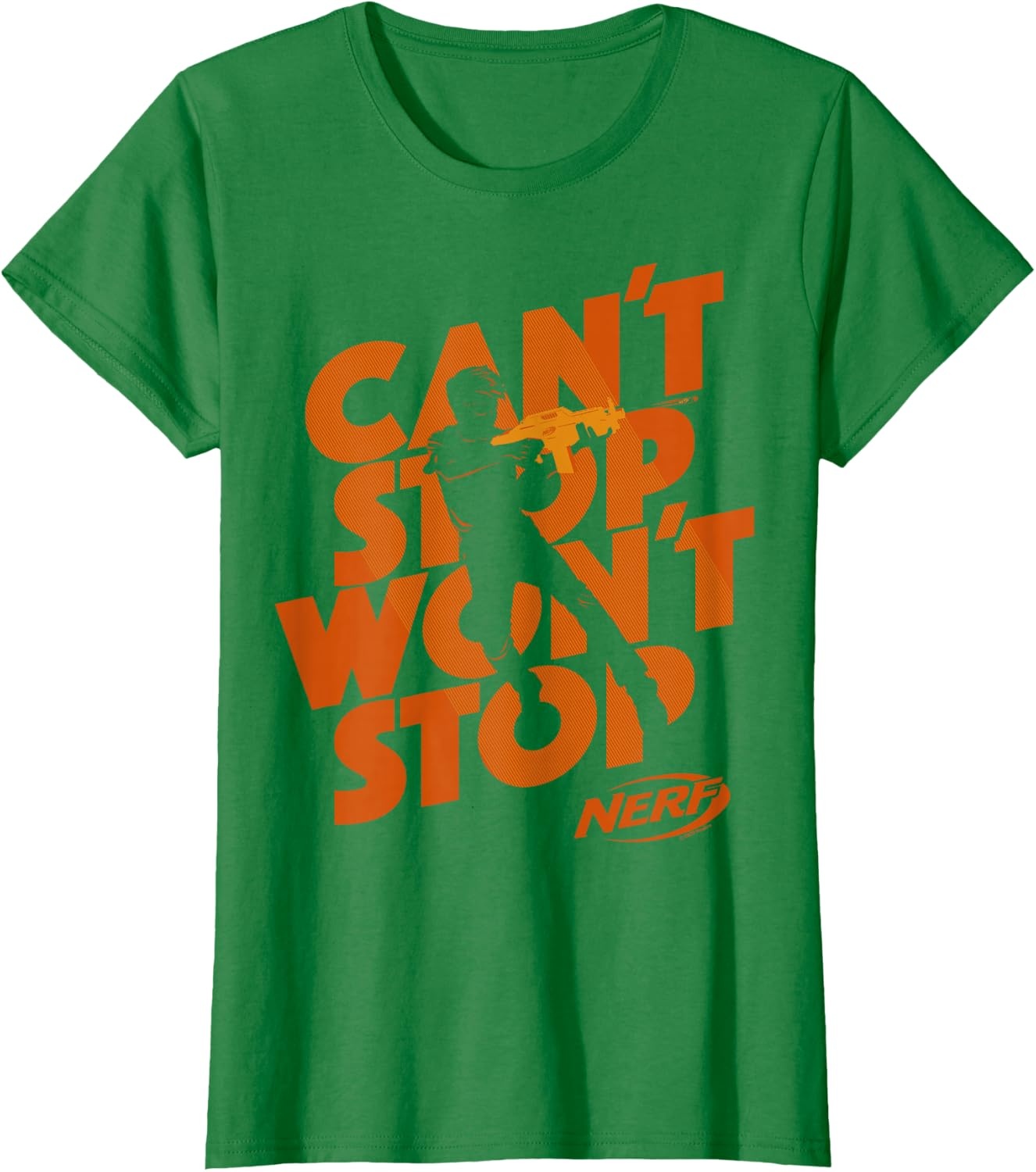 image:imageNerf Cant Stop Wont Stop Silhouette TShirtKelly Green