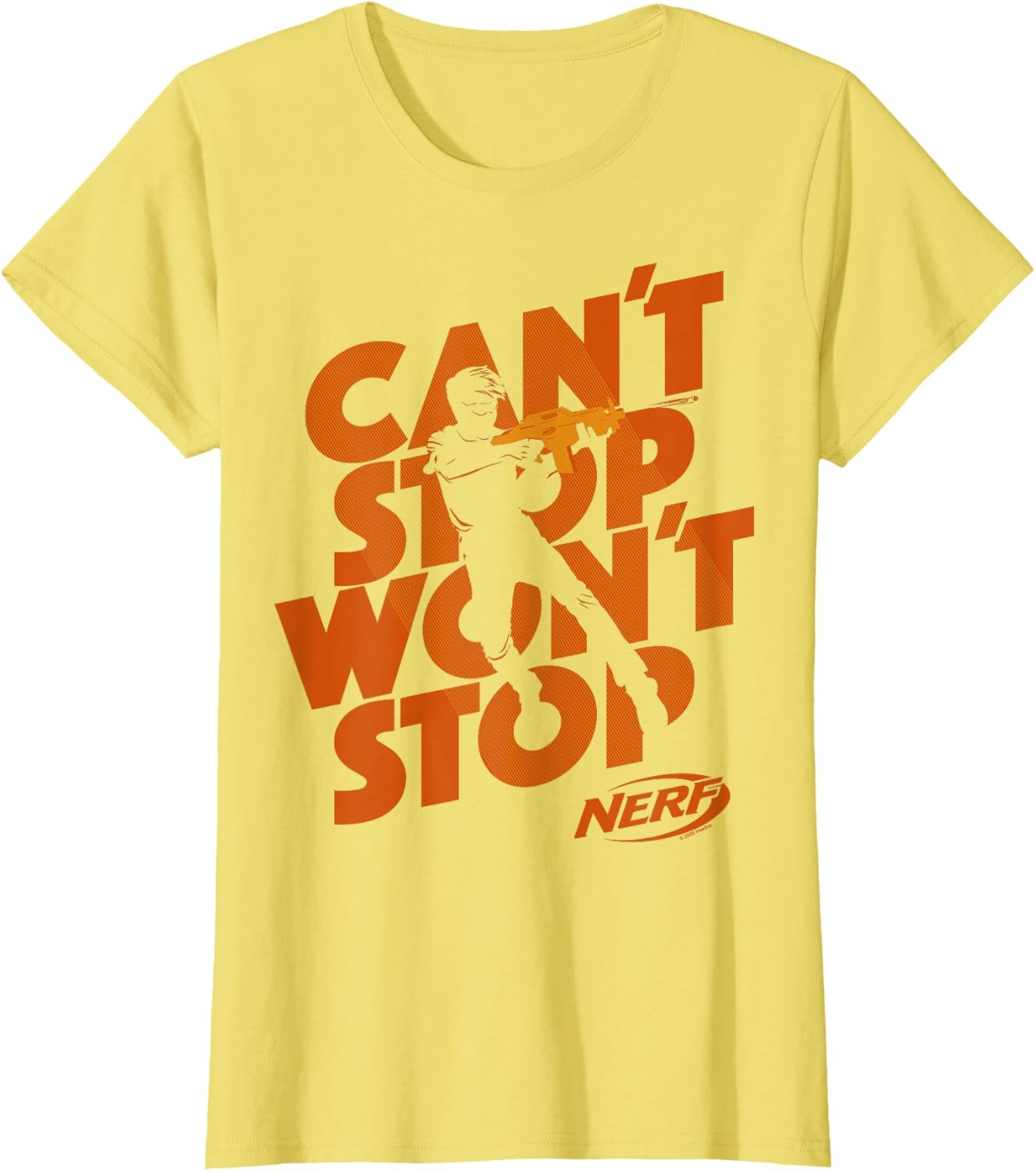 image:imageNerf Cant Stop Wont Stop Silhouette TShirtLemon Yellow