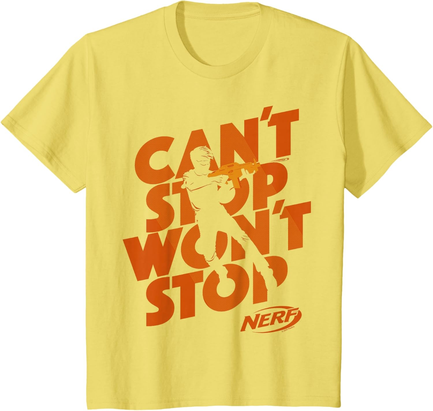 image:imageNerf Cant Stop Wont Stop Silhouette TShirtLemon Yellow