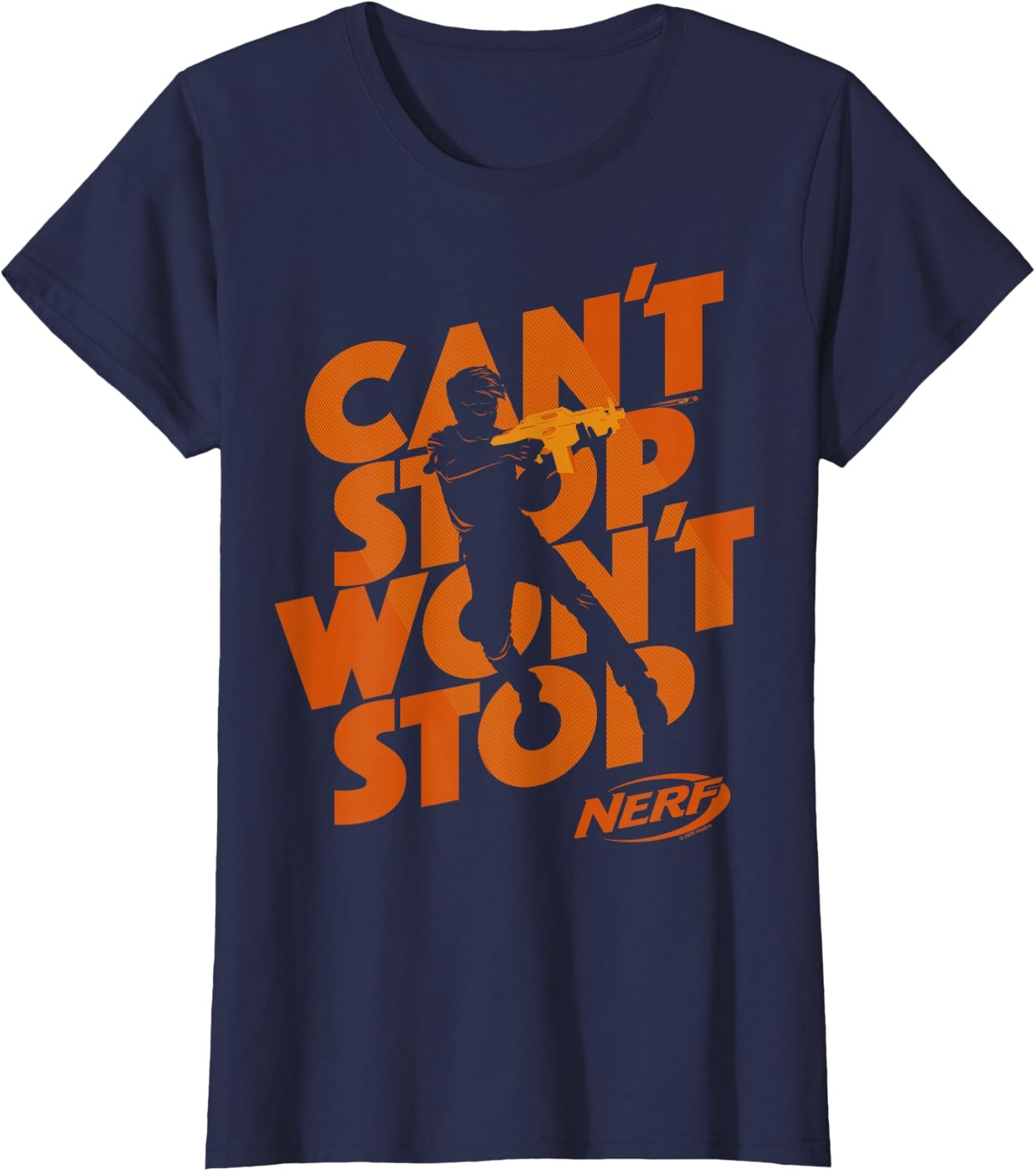 image:imageNerf Cant Stop Wont Stop Silhouette TShirtNavy Blue