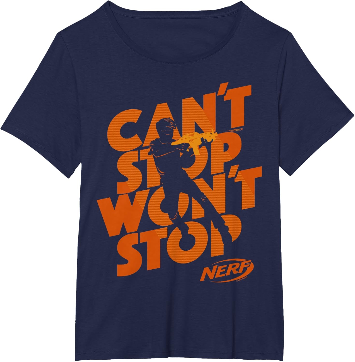 image:imageNerf Cant Stop Wont Stop Silhouette TShirtNavy Blue