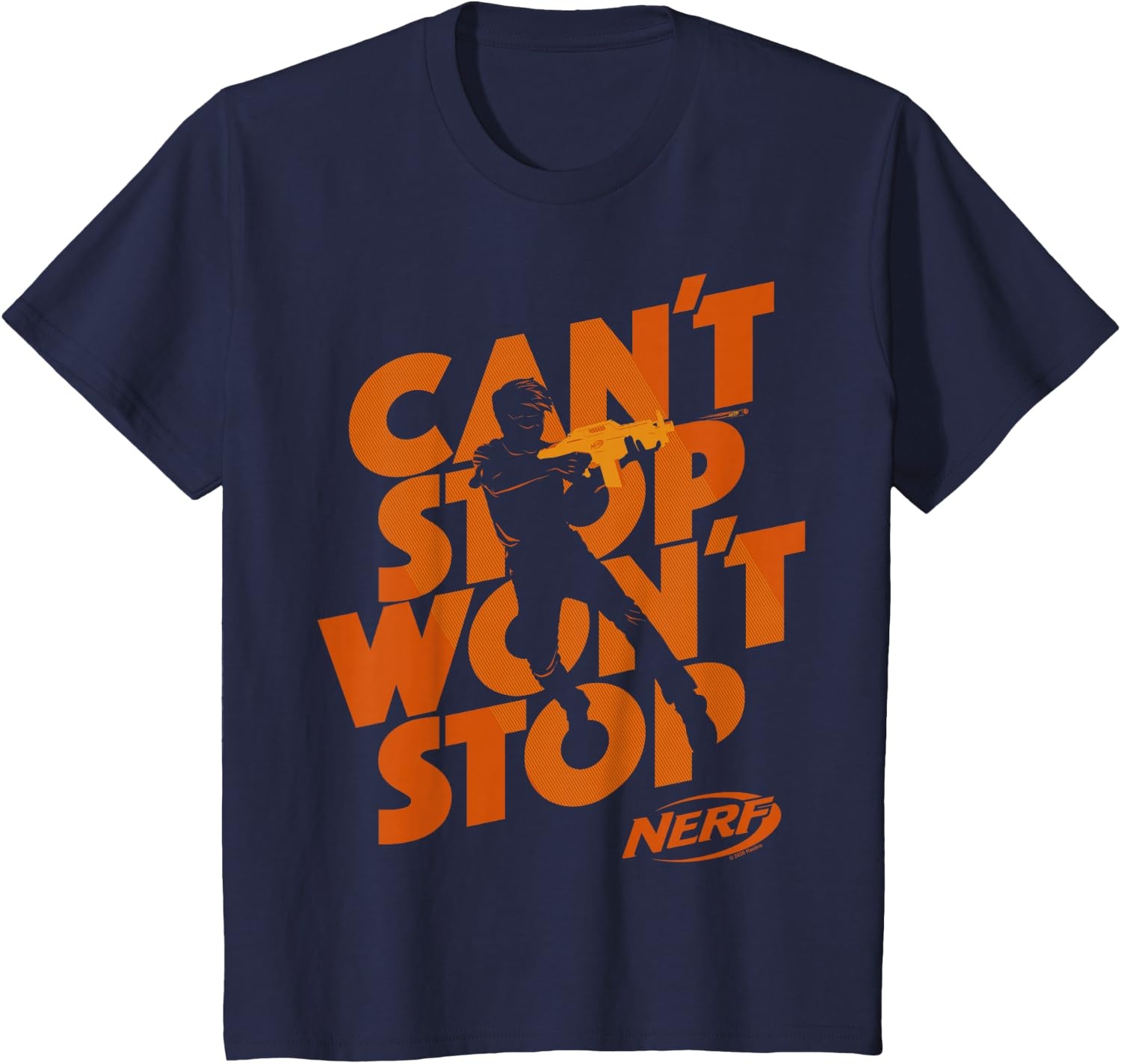 image:imageNerf Cant Stop Wont Stop Silhouette TShirtNavy Blue