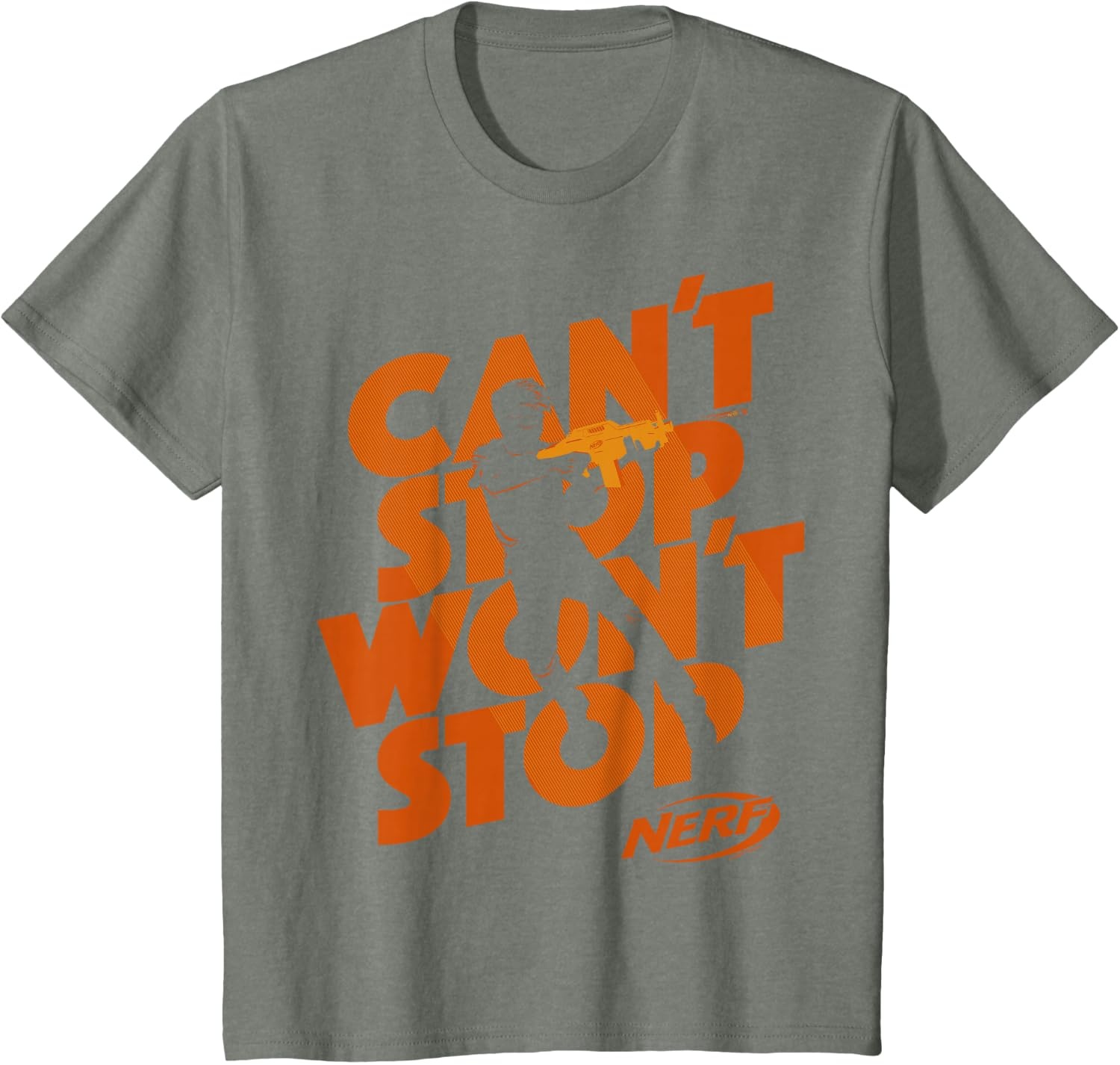 image:imageNerf Cant Stop Wont Stop Silhouette TShirtOlive Heather