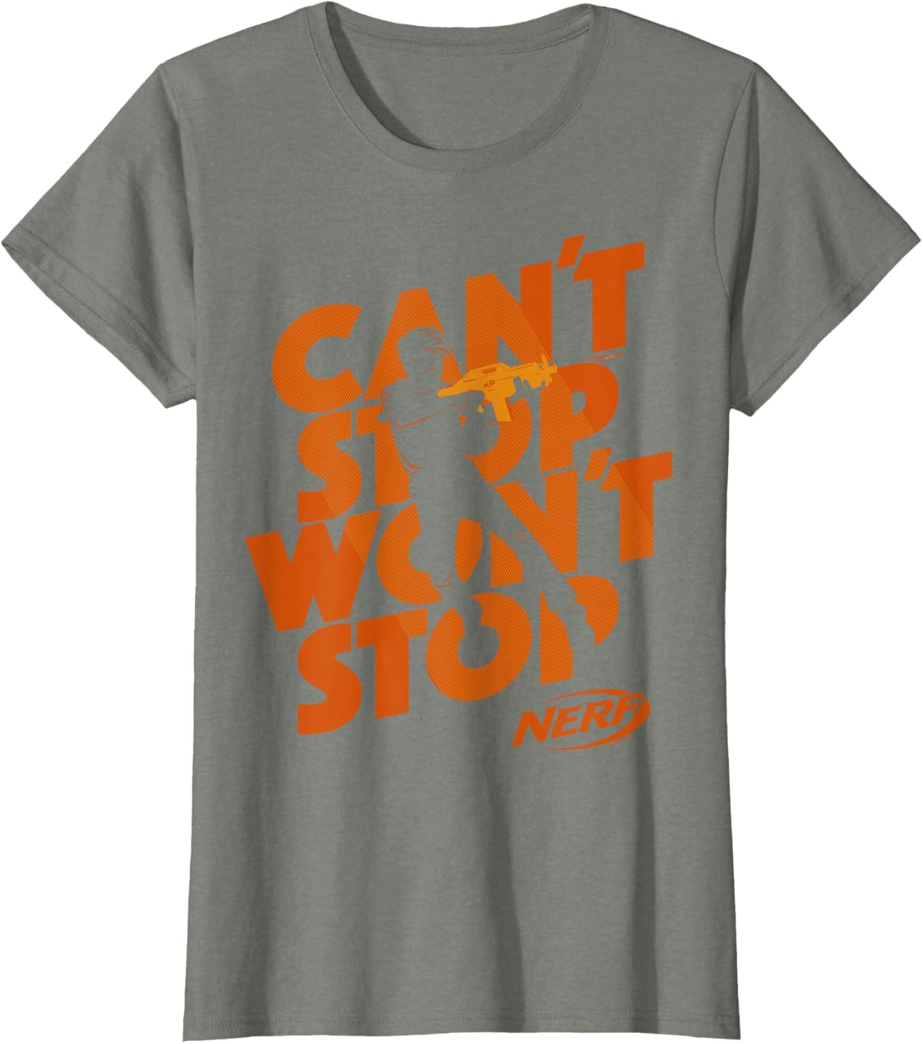 image:imageNerf Cant Stop Wont Stop Silhouette TShirtOlive Heather