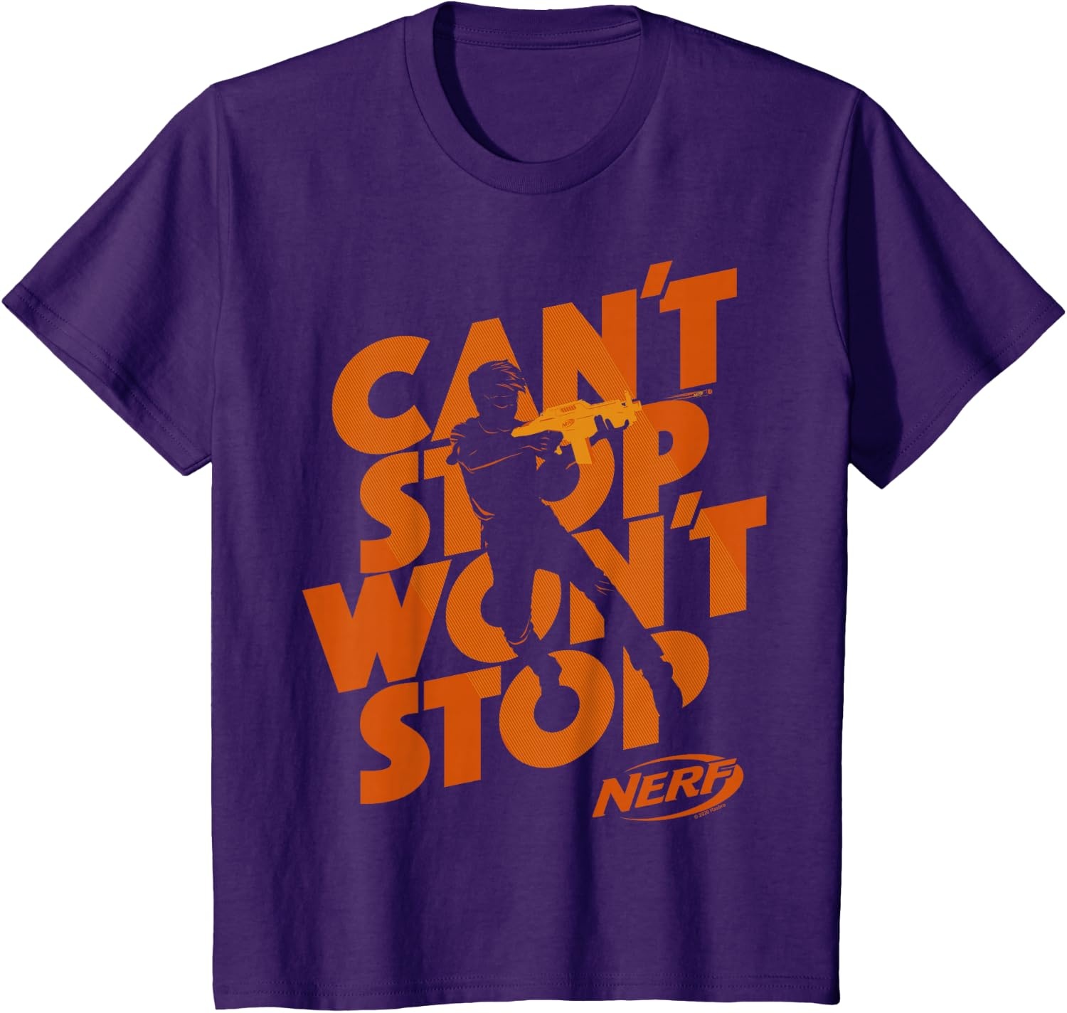 image:imageNerf Cant Stop Wont Stop Silhouette TShirtPurple