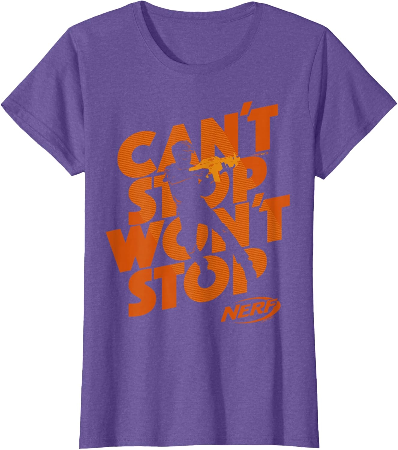 image:imageNerf Cant Stop Wont Stop Silhouette TShirtPurple Heather