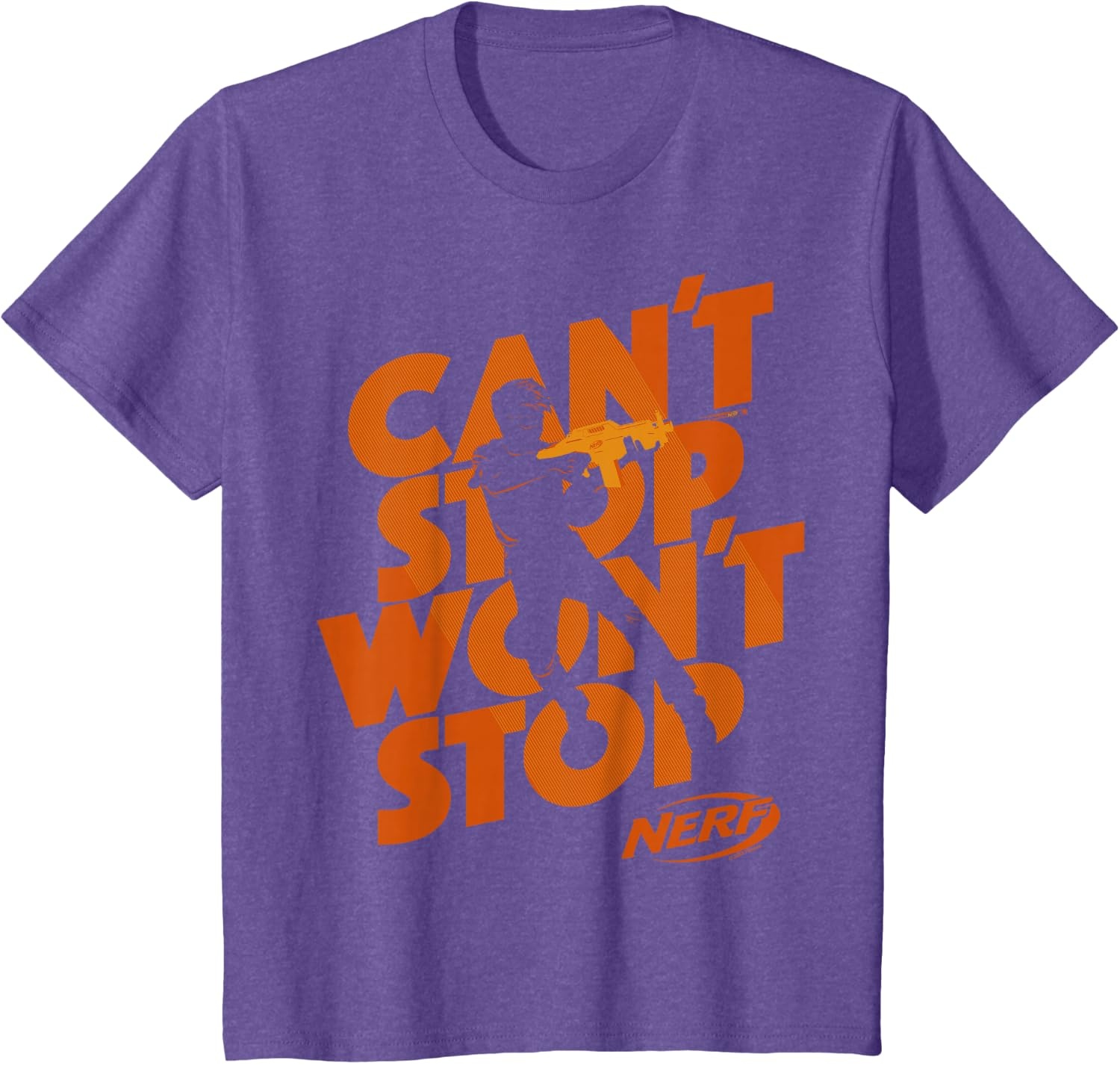 image:imageNerf Cant Stop Wont Stop Silhouette TShirtPurple Heather