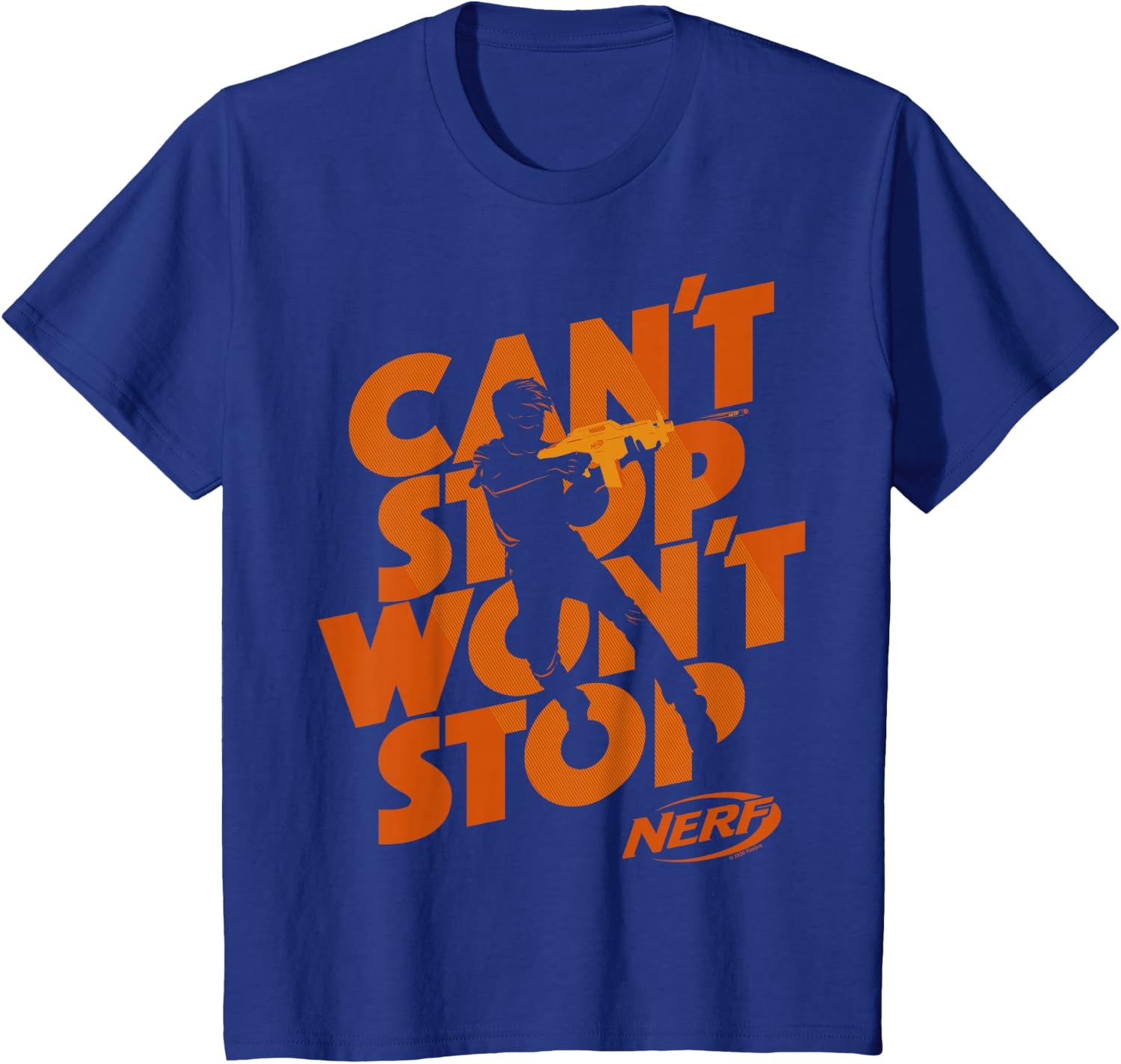 image:imageNerf Cant Stop Wont Stop Silhouette TShirtRoyal Blue