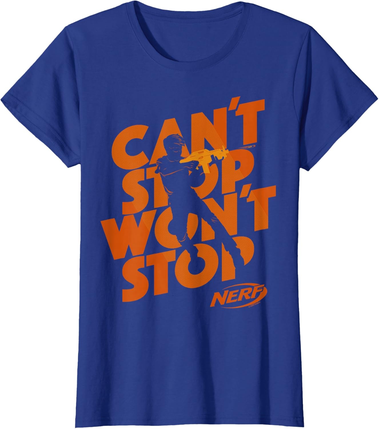 image:imageNerf Cant Stop Wont Stop Silhouette TShirtRoyal Blue