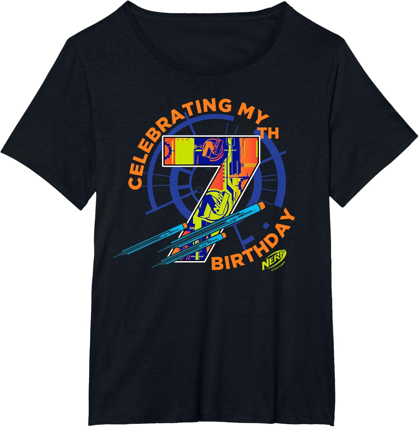 image:imageNerf Celebrating My 7th Birthday TShirtBlack