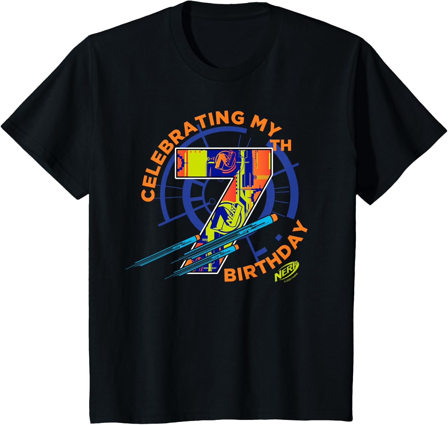 image:imageNerf Celebrating My 7th Birthday TShirtBlack