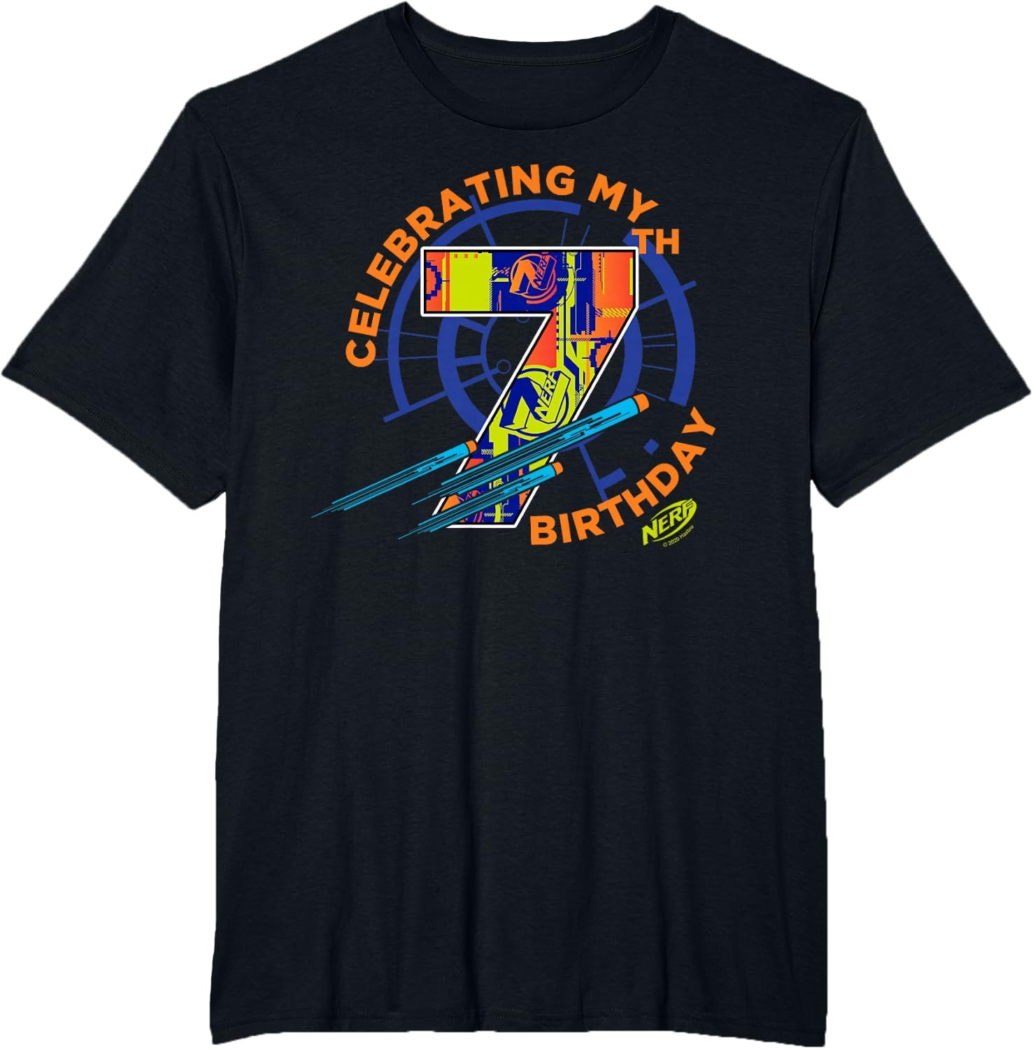 image:imageNerf Celebrating My 7th Birthday TShirtBlack